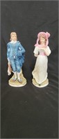 Lefton Pinkie and Blue Boy Porcelain Figurines