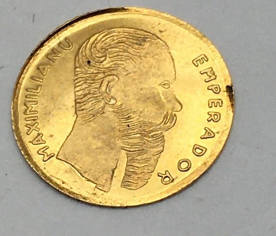 1865 Maximillian Gold Coin