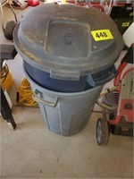 2 X'S BID RUBBERMAID TRASH CANS