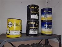 Six cans of Auto finishing limco and Kirker