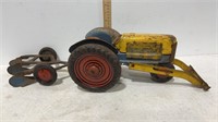 Vintage MARX Tractor Tin Litho with MARX Disc