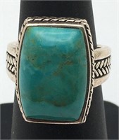 Sterling Silver Ring With Turquoise Stone