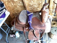 15 Inch Leather Riding Saddle