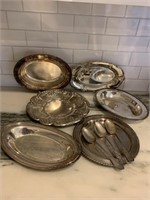Lot of Rogers Silver Plated Serving Pieces PLUS