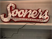 Lighted OU Sooners Wall Decor Sign