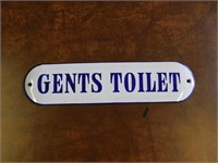Gent Toilet porcelian sign