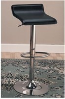 Leather Adjustable Backless Bar Stool