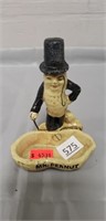 1 Vintage Mr. Peanut Cast Iron Piece (4" Tall)