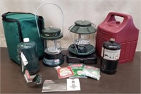 Pair of Coleman Propane Lanterns w/ Extra Mantles