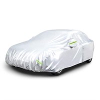 Amazon Basics Silver Weatherproof Car Cover -