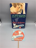 Alka Seltzer cardboard store display