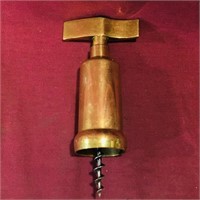 Brass Bottle Corkscrew