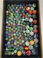 Box Lot assorted marbles