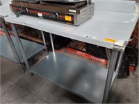 S/S Preparation Bench 1.2m x 0.7m x 0.9mH