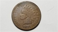 1871 Indian Head Cent Penny High Grade