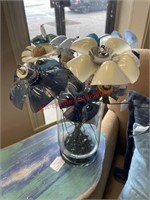 Upcycled Plastic Flower are in Vase