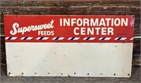 Supersweet Feeds Information Center Metal Sign on
