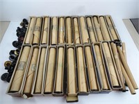 Large Lot of Antique Player Piano Rolls & Parts -