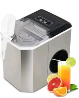 Countertop Ice Maker, Portable Stainless Steel Mac