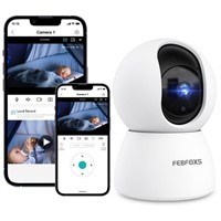 P3334  Febfoxs Baby Monitor Security Camera, 45