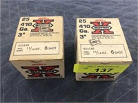 2 BOXES VINTAGE WINCHESTER 410 3" 6 SHOT (50) RDS