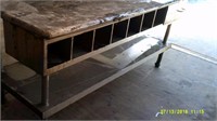 72" Stainless Steel Prep Table With Compartment