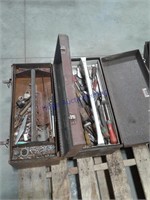 2 tool boxes w/misc