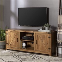 Double Barn Door TV Stand