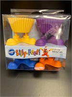 Silly feet 4 pack cupcake holders
