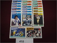 Misc. 1987 Topps NFL Football Cards (20)