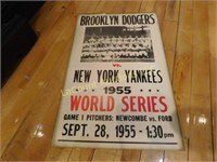 Brooklyn Dodgers & New York Yankees poster