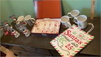 Christmas cards, cups,solar dancers