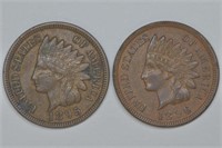 1895 and 1896 Indian Head Cents