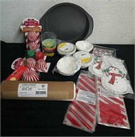 Large group of baking cups and treat bags