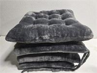 4 very soft plush seat cushions