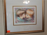 Framed art by Mary Vickers “For Your” 273/350