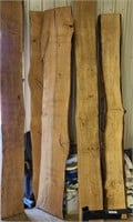 5- Various width× 8'l Live Edge Boards