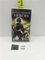 PSP MEDAL OF HONOR HEROS GAME NO INSTRUCTIONS