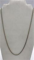 .925 Sterling Silver Necklace Twist Chain 24in