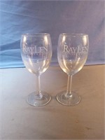 RayLen Vineyards & Winery set of 2 wine glasses