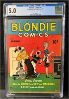 Blondie Comics 1 CGC 5.0 Golden Age Blondie!