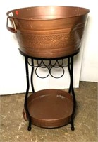 Copper Wash Basin on Stand