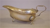 Sterling silver sauce boat