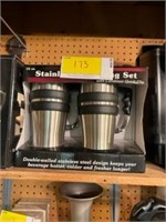 (2) Stainless Steel mugs