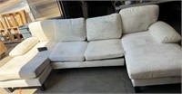 Focus Furniture Cream Sofa