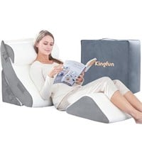 Kingfun 4pcs Orthopedic Bed Wedge Pillow Set for