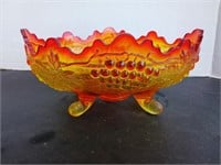 Fenton Northwood Grape Cable Yellow Red Ombre