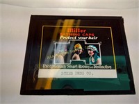 1920s Miller Bathing Caps Advertising Glass Slide