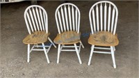 3 WOODEN CHAIRS