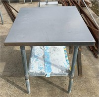 Stainless Steel Table- 35 ½" x 29 ½" x 34"